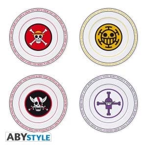 One Piece - Emblems Set Of 4 Plates