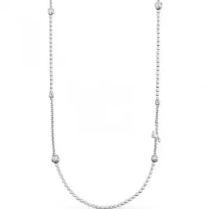 Ladies Guess Silver Plated Crystal Beauty Necklace