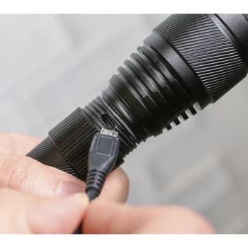 SEALEY LED449 Aluminium Torch 10W LED Adjustable Focus RechargeableUSB Port