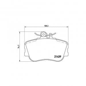 Front Brake Pad Set BREMBO P 06 017