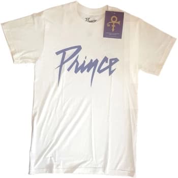 Prince - Logo Unisex Large T-Shirt - White
