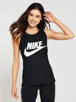 Nike Sportswear Essential HBR Tank Top Black Size M Women