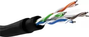 Goobay CAT 6 Outdoor Network Cable Set, U/UTP, 100 m, Black