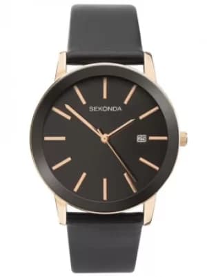 Sekonda Mens Black Strap Watch 1837