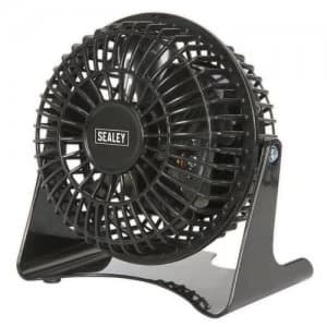 Sealey 4" Mini Desk Fan - Black