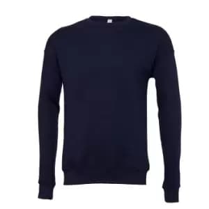 Bella + Canvas Adults Unisex Drop Shoulder Sweatshirt (S) (Navy)