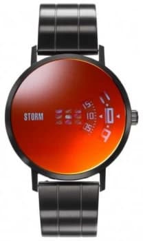 STORM Remi V2 Slate Red Black Steel Bracelet Red Dial Watch