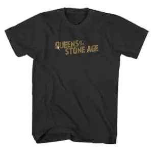 Queens Of The Stone Age - Bullet Shot Logo Unisex XX-Large T-Shirt - Black