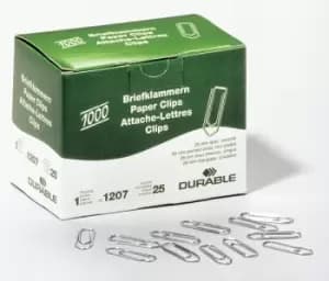 Durable 1207-25 paper clip Zinc steel 1000 pc(s)