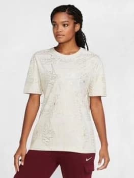 Nike NSW Icon Clash Tee - Cream Size M Women