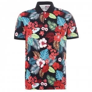 Original Penguin Floral Polo Shirt - 413 Dk Sapphire