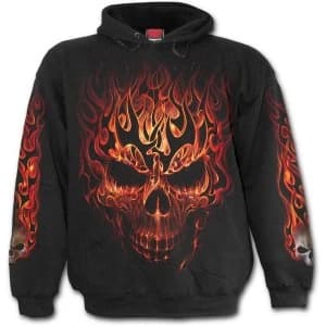 Skulll Blast Mens Medium Hoodie - Black