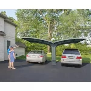 Palram - Canopia Arizona Breeze Double Carport - Grey