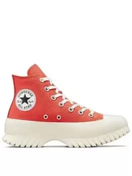 Converse Chuck Taylor All Star Lugged 2.0 Canvas Hi, Orange, Size 4, Women