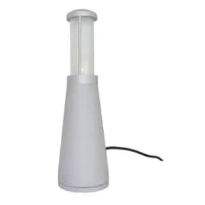 Beta Aluminium Plain Bollard Matt Silver, IP54