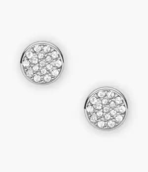 Fossil Women Silver-Tone Brass Earrings