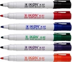 Value Dry Wipe Marker Bullet Tip Assorted (PK10)