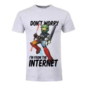 Grindstore Mens Dont Worry Im From The Internet T-Shirt (M) (Grey)