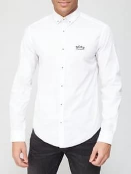 Hugo Boss Athleisure Biado R Regular Fit Shirt White Size S Men