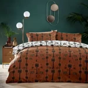 furn. Desert Monkey Duvet Cover & Pillowcase Set Amber