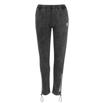 11 Degrees Acid Wash Jogging Pants - Black Acid Wash