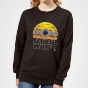 Star Wars Sunset Tie Womens Sweatshirt - Black