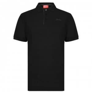 Slazenger Plain Polo Shirt Mens - Black
