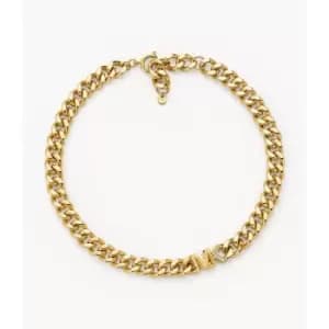 Michael Kors Womens 14K -Plated Statement Logo Collar Necklace - Gold