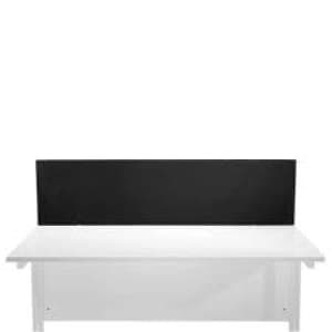 Jemini Black 1200mm Straight Mounted Desk Screen KF78998