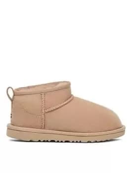 UGG Classic Ultra Mini Boot, Beige, Size 1 Older
