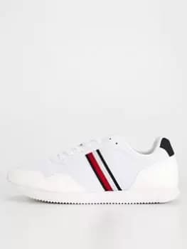 Tommy Hilfiger Core Lo Runner Trainer, White, Size 40, Men