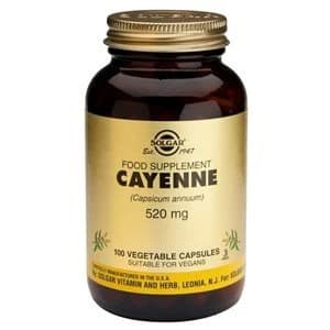 Solgar Cayenne 520mg Vegetable Capsules 100 Capsules