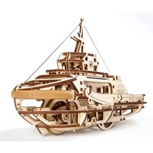 Tugboat UGears 3D Wooden Model Kit