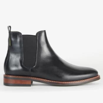 Barbour Womens Foxton Leather Chelsea Boots - Black - UK 4