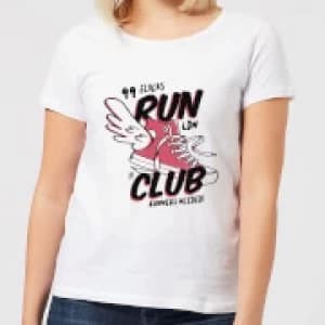 RUN CLUB 99 Womens T-Shirt - White - 3XL
