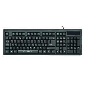 Q-Connect Ergonomic Wired Keyboard Black KF00779