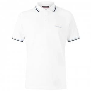 Pierre Cardin Tipped Polo Shirt Mens - White