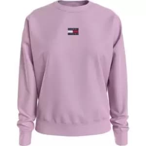 Tommy Jeans Tjw Tommy Center Badge Crew - Pink