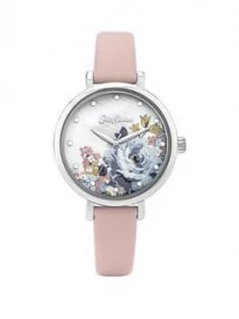 Cath Kidston Cath Kidston Somerset Rose White Dial Pink Leather Strap Ladies Watch