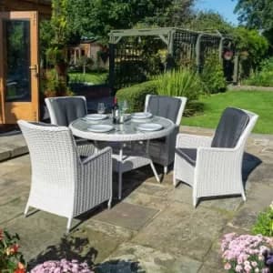 Rowlinson Prestbury 4 Seater Dining Set, Grey