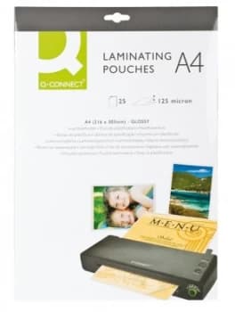 Q-Connect A4 Laminating Pouch 250 Micron (Pack of 25)
