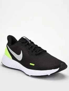 Nike Revolution 5 - Black/Grey, Size 10, Men