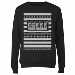 Azkaban Prison Womens Christmas Sweatshirt - Black - 5XL