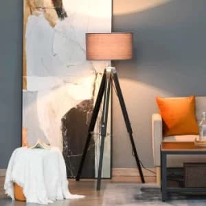 Adjustable Tripod Base Floor Lamp, none