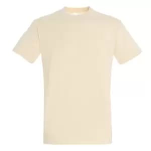 SOLS Mens Imperial Heavyweight Short Sleeve T-Shirt (S) (Cream)