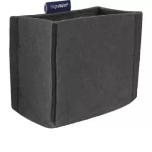 magnetoplan magnetoTray pencil pot, MEDIUM, HxWxD 100 x 130 x 60 mm, grey, 10+ items