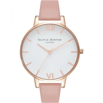 White Dial Dusty Pink & Rose Gold Watch