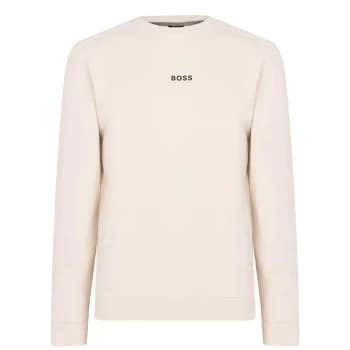 Hugo Boss Weevo 1 Crew Neck Sweatshirt Open White Size XL Men