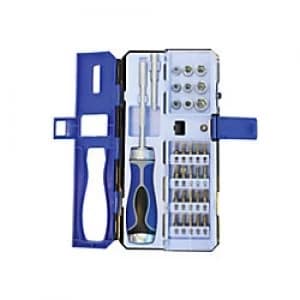 Faithfull Ratchet Screwdriver and Socket Set Pack of 33