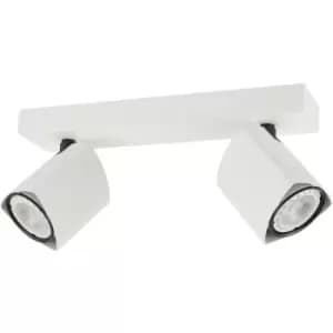 Italux Merusa Modern Twin Ceiling Spotlight, GU10